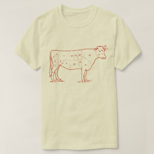 Retro Beef Cuts T-Shirt