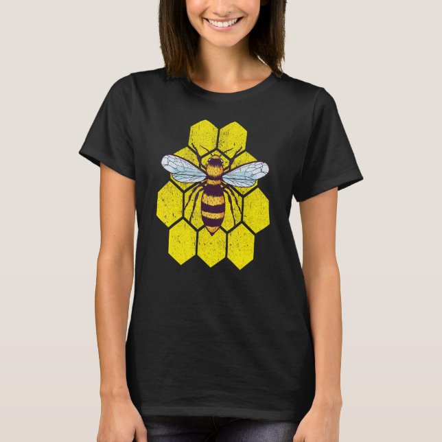 Retro Beekeeper Beekeeping Bumblebee Vintage Save  T-Shirt (Front)