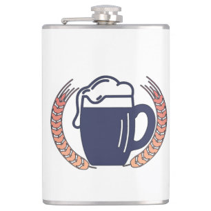 Retro Beer Mug Hip Flask