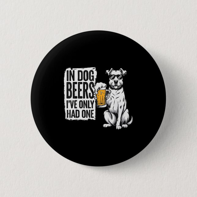 Retro Beer Pun Bar Pub Crawl Party Men - Funny Bee 6 Cm Round Badge (Front)