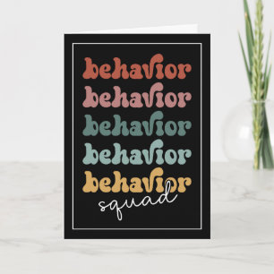 Retro Behaviour Squad Behavioural Therapist Card