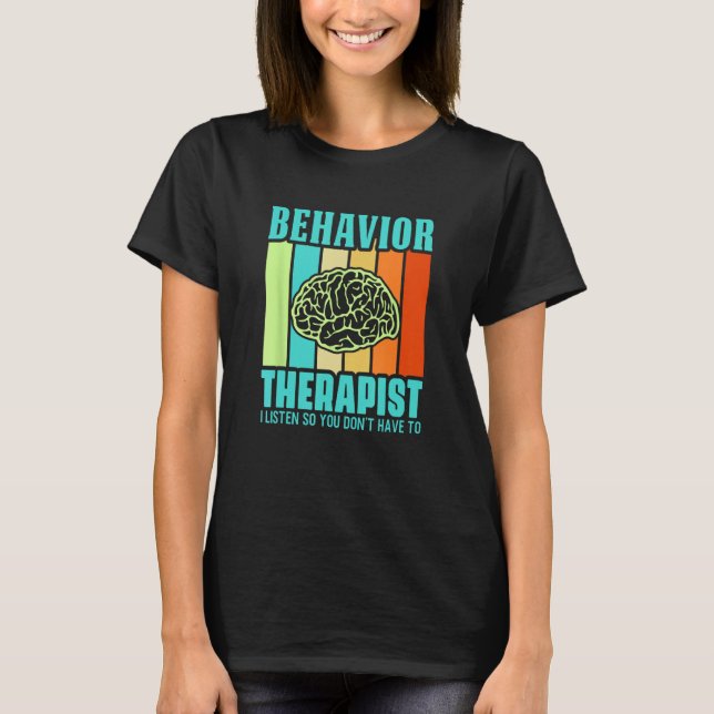 Retro Behavioural Therapist Analyst Aversion Thera T-Shirt (Front)