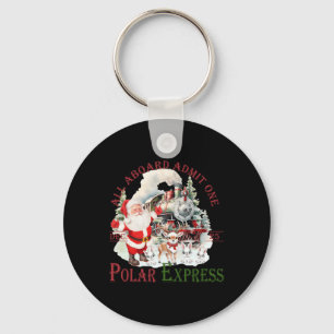 Retro Believe Train North Pole Polar Express All A Key Ring