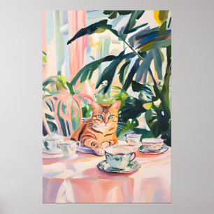Retro Bengal Poster, Bengal Oil Painting, Vintage Poster