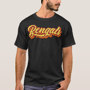 Retro Bengals Typography T-Shirt