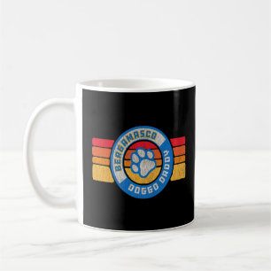 Retro Bergamasco Doggo Daddy 80s Vintage Dog Dad Coffee Mug