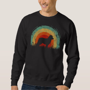 Retro Bernese Mountain Vintage Rainbow Dog Men Wom Sweatshirt