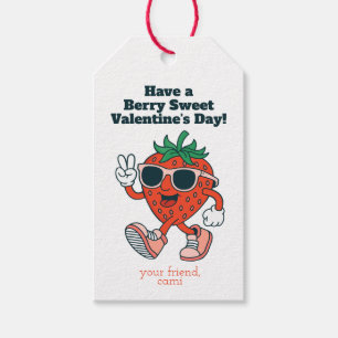 Retro Berry Sweet Strawberry Gift Tag