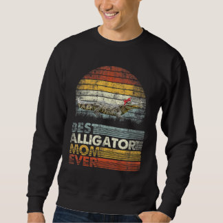 Retro Best Alligator Mum Ever Animals Sweatshirt