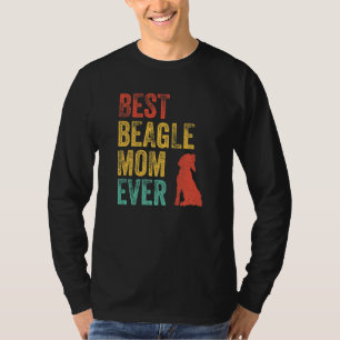 Retro Best Beagle Mum Ever Mama Dog Owner Vintage T-Shirt