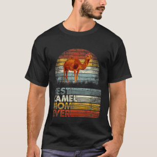 Retro Best Camel Mum Ever Animals T-Shirt