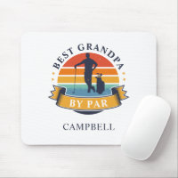 Retro Best Grandpa By Par Personalised Golfer Dad