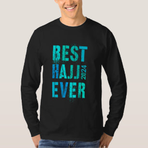 Retro BEST HAJJ EVER 2024 Team Keepsake Hadj Famil T-Shirt