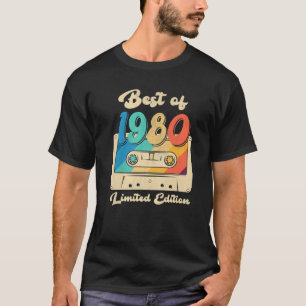 Retro Best Of 1980 Cassette Tape 42Th Birthday Dec T-Shirt
