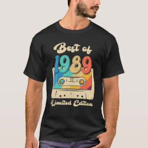 Retro Best Of 1989 Cassette Tape 33Th Birthday Dec T-Shirt