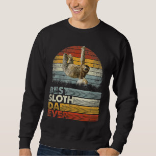 Retro Best Sloth Dad Ever Animals 13957 Sweatshirt