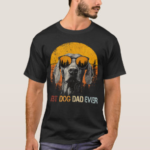 Retro Best Vizsla Dog Dad Ever Fathers T-Shirt