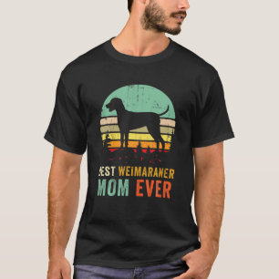 Retro Best Weimaraner Mum Weim Dog Mum 70S Style P T-Shirt