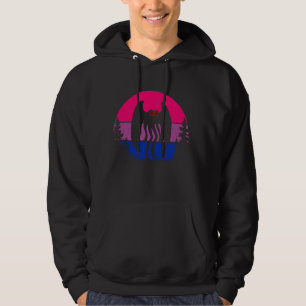 Retro Bi Mothman Bisexual Pride Point pleasant Cry Hoodie