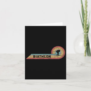 Retro Biathlon Vintage Player Film Strip Card