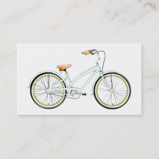 retro bicycle business card (Front)