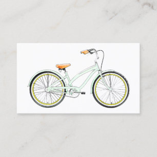 retro bicycle business card