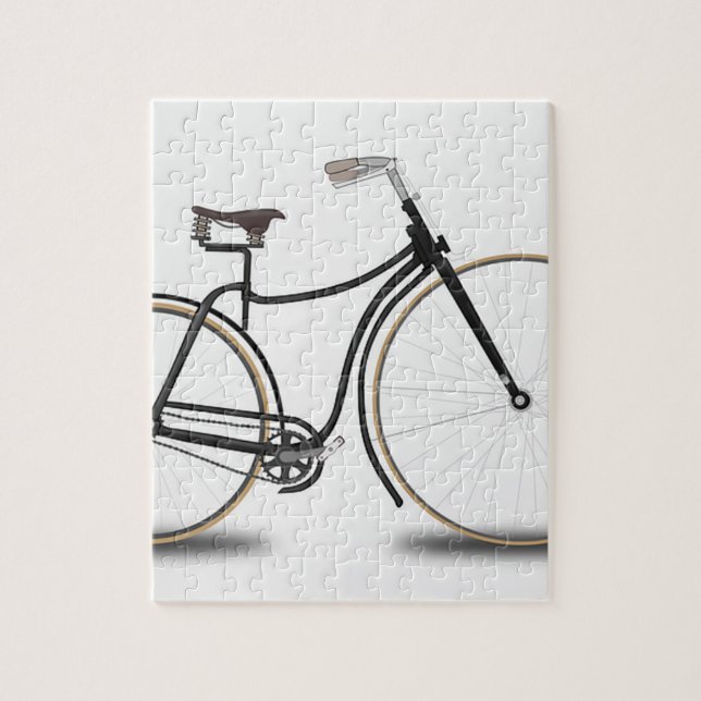 Retro bicycle jigsaw puzzle (Vertical)
