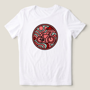 Retro Bicycle – Outdoor Adventure WHITE ONLY Tri-Blend Shirt