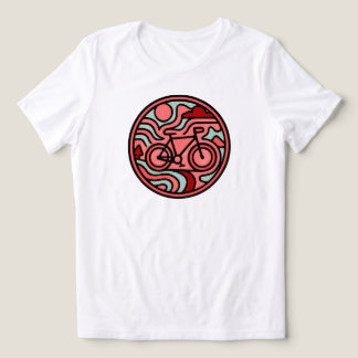 Retro Bicycle – Outdoor Adventure | WHITE ONLY Tri-Blend Shirt