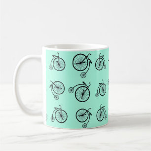 Retro Bicycle Pattern Coffee Mug
