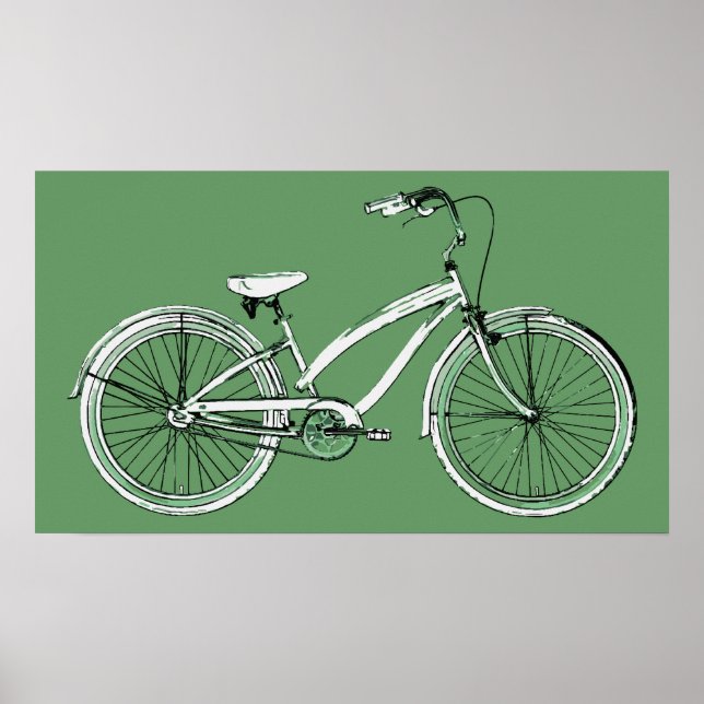 retro bicycle poster (Front)
