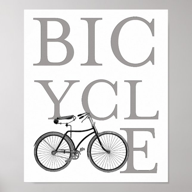 Retro Bicycle poster (Front)