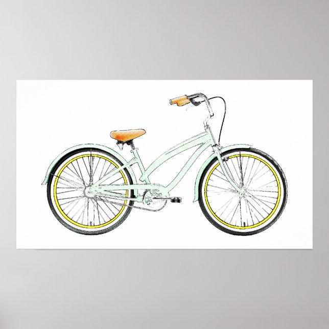 retro bicycle poster (Front)