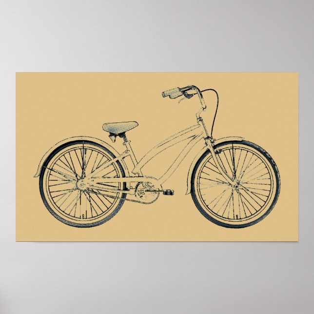 retro bicycle poster (Front)