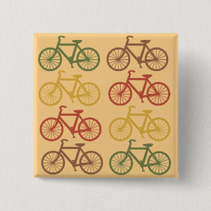 Retro Bicycles 15 Cm Square Badge