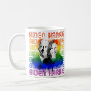 Retro Biden Harris Pride Coffee Mug