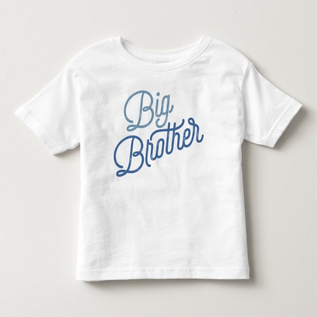 Retro Big Brother Colourful Blue Toddler T-Shirt (Front)