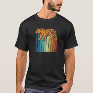 Retro Big Cat King Tiger Wild Cat Siberian Tiger P T-Shirt