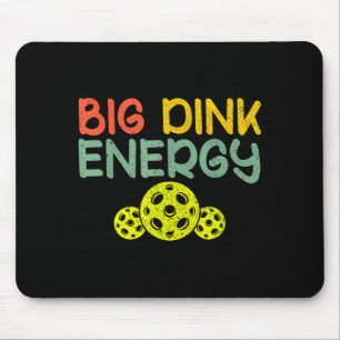 Retro big dink energy pickleball funny pickle ball mouse pad