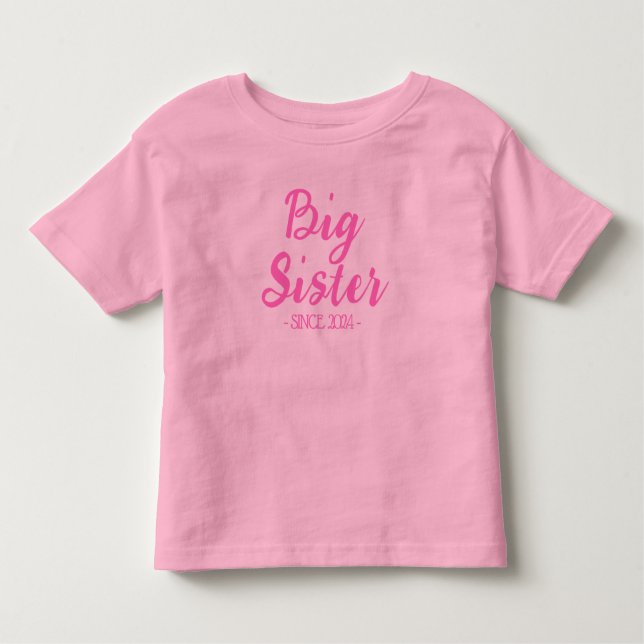 Retro Big Sister Toddler T-Shirt (Front)
