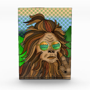Retro Bigfoot   Pop Art Sasquatch  Photo Block