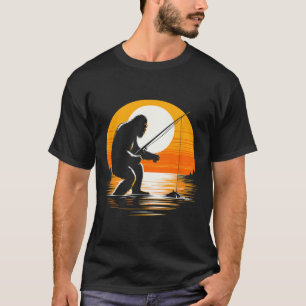 Retro Bigfoot Silhouette Sasquatch Hide And Seek F T-Shirt
