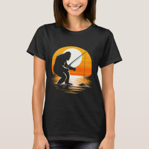 Retro Bigfoot Silhouette Sasquatch Hide And Seek F T-Shirt