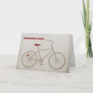 Retro Bike Birthday Day Card