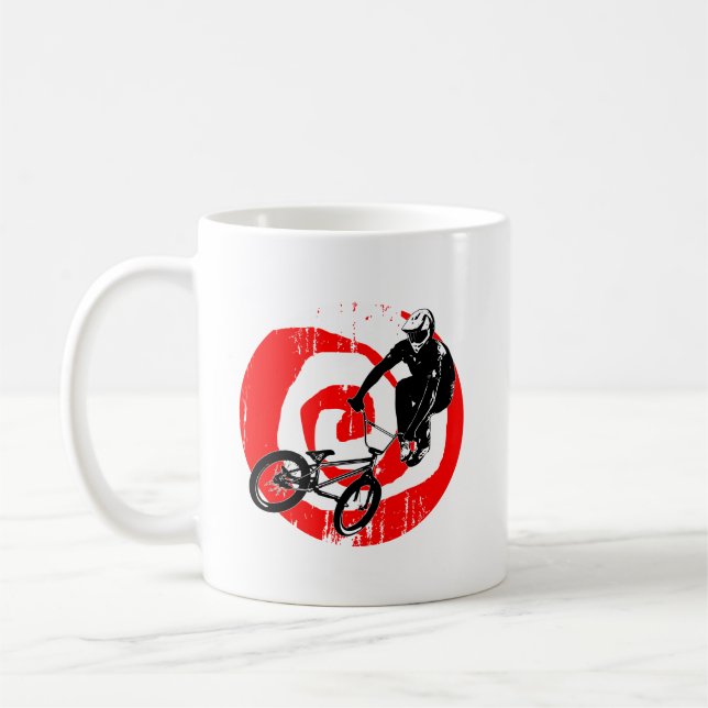 Retro Bike Coffee Mug (Left)