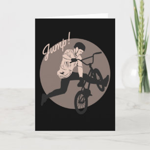 Retro Biker Design - Jump Card
