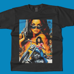 Retro Biker Girls T-Shirt