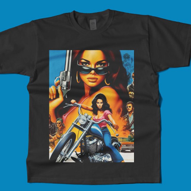 Retro Biker Girls T-Shirt (Creator Uploaded)