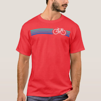 Retro Biking Style Blue T-Shirt