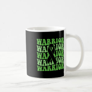 Retro Bile Duct Cancer Warrior Green Ribbon Awaren Coffee Mug